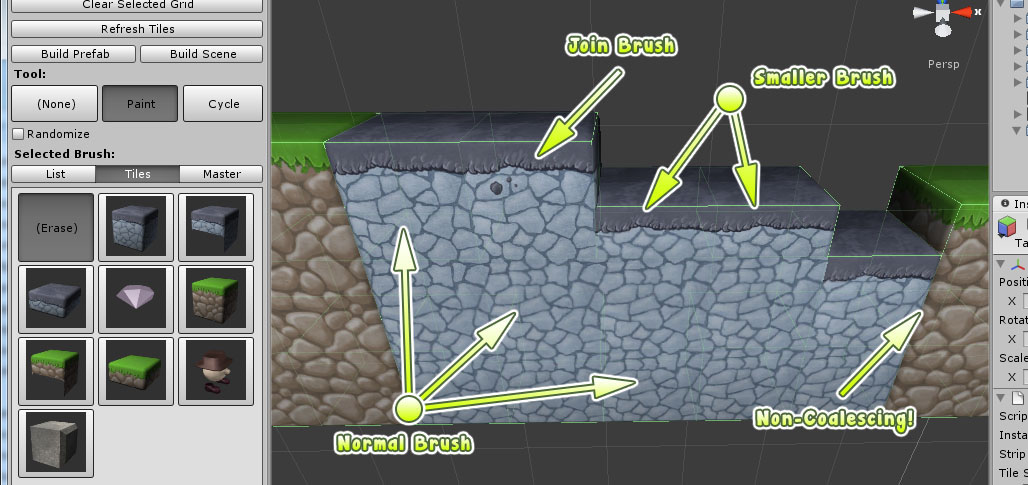 Brush Groups - Rotorz Tile System