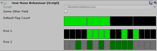 Screenshot of the property drawer with mixed values